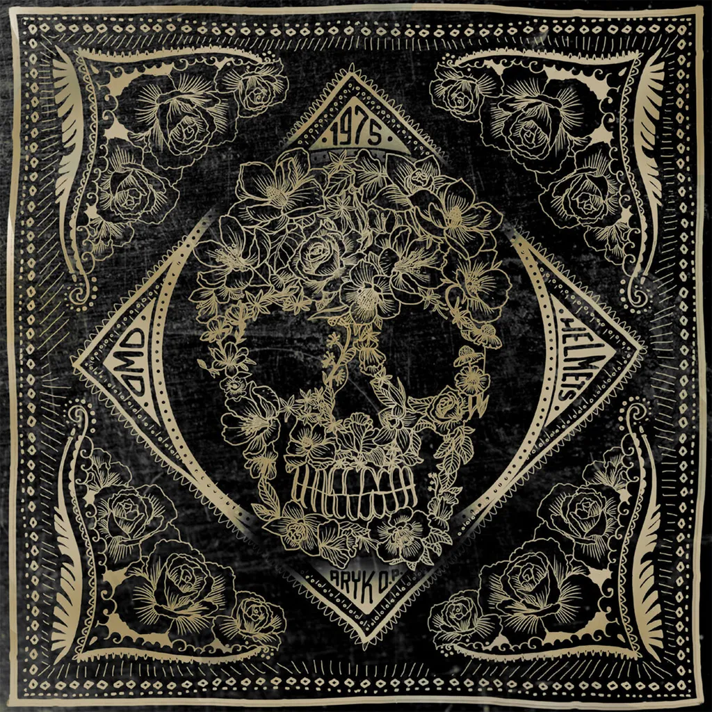 Bandana DMD Square Flower à motif floral vintage pour motard chic