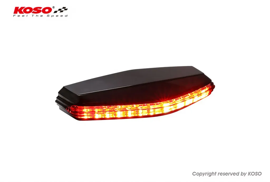 Fanalino Stop LED Universale Koso Mini GT-06 Rosso | Ricambio Moto 12V