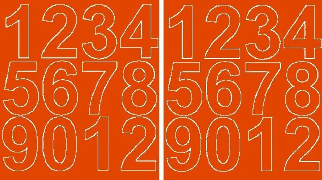 Sistema di Numerazione Adesiva 7cm Arancione: Efficienza Visuale