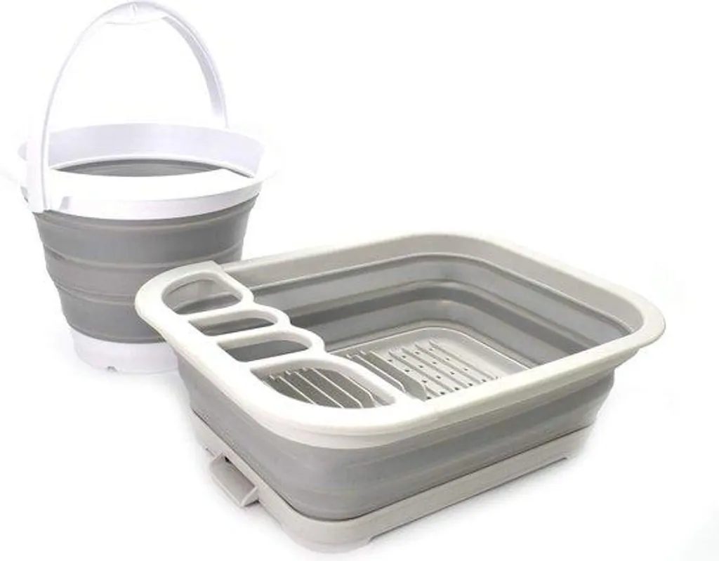 Seau pliable 5 litres en plastique pour cuisine camping et extérieur