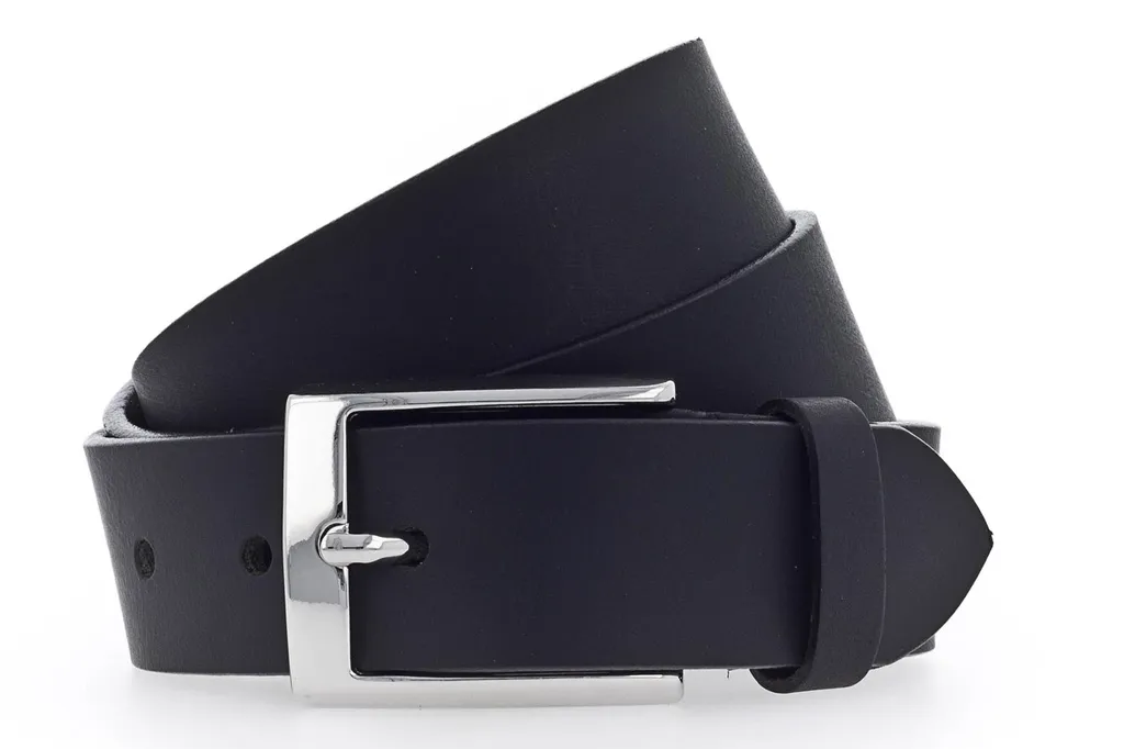 Cintura Vanzetti Pelle Nera 35mm W80 | Accessorio Business Top Quality