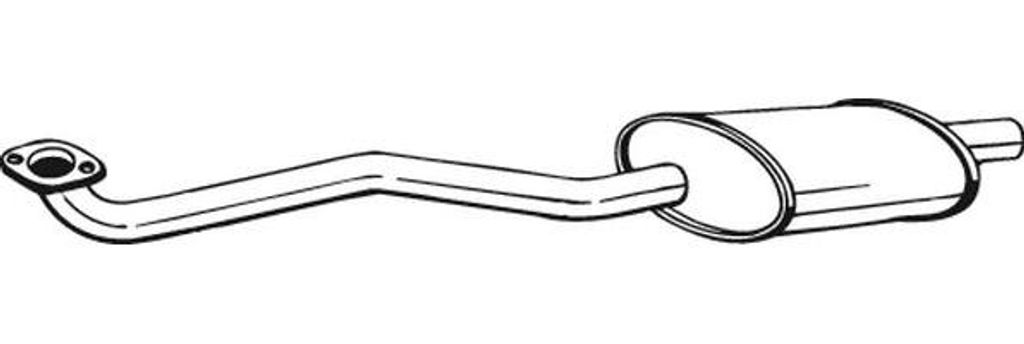 BOSAL 279-195 Mittelschalldämpfer OE 18102244206 kompatibel mit 3er E36