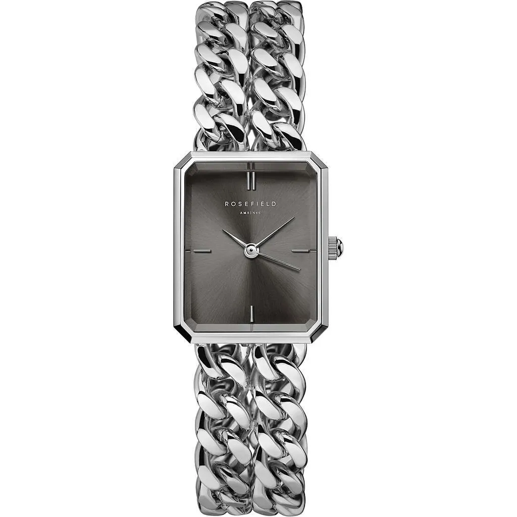 Rosefield Studio Doppia Catena Orologio da donna in argento SGSSS-O78