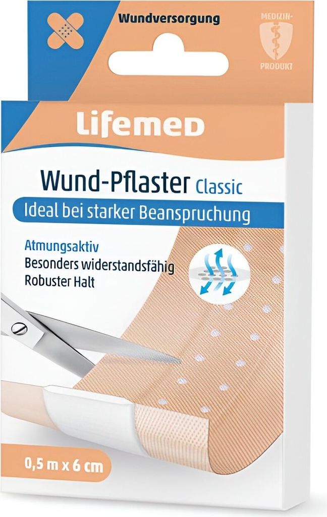 Lifemed Wund-Pflaster "Classic" hautfarben 500 mm x 60 mm