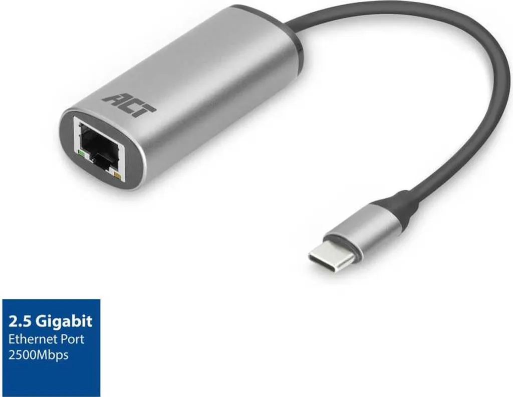 ACT AC7081 Adattatore USB-C a 2.5 Gigabit Ethernet | Rete LAN Ultra Veloce