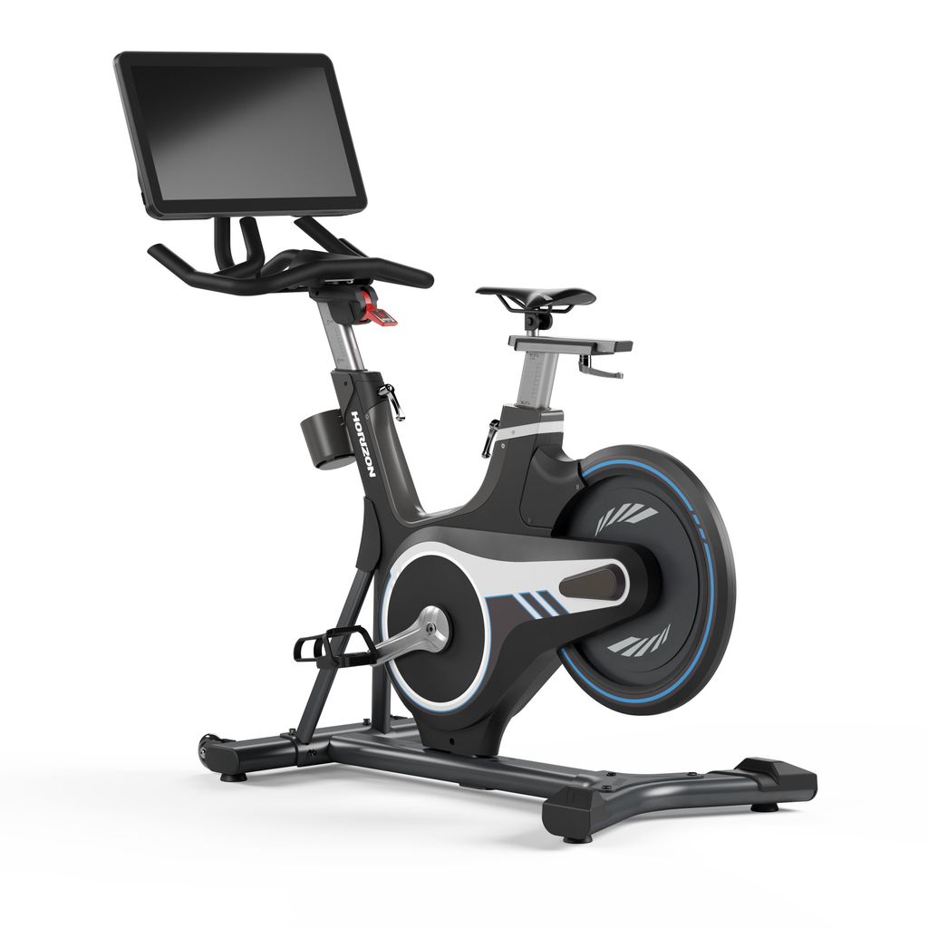 Horizon AtCycle Indoor Bike, seitliche Ansicht freigestellt auf weißem Hintergrund
