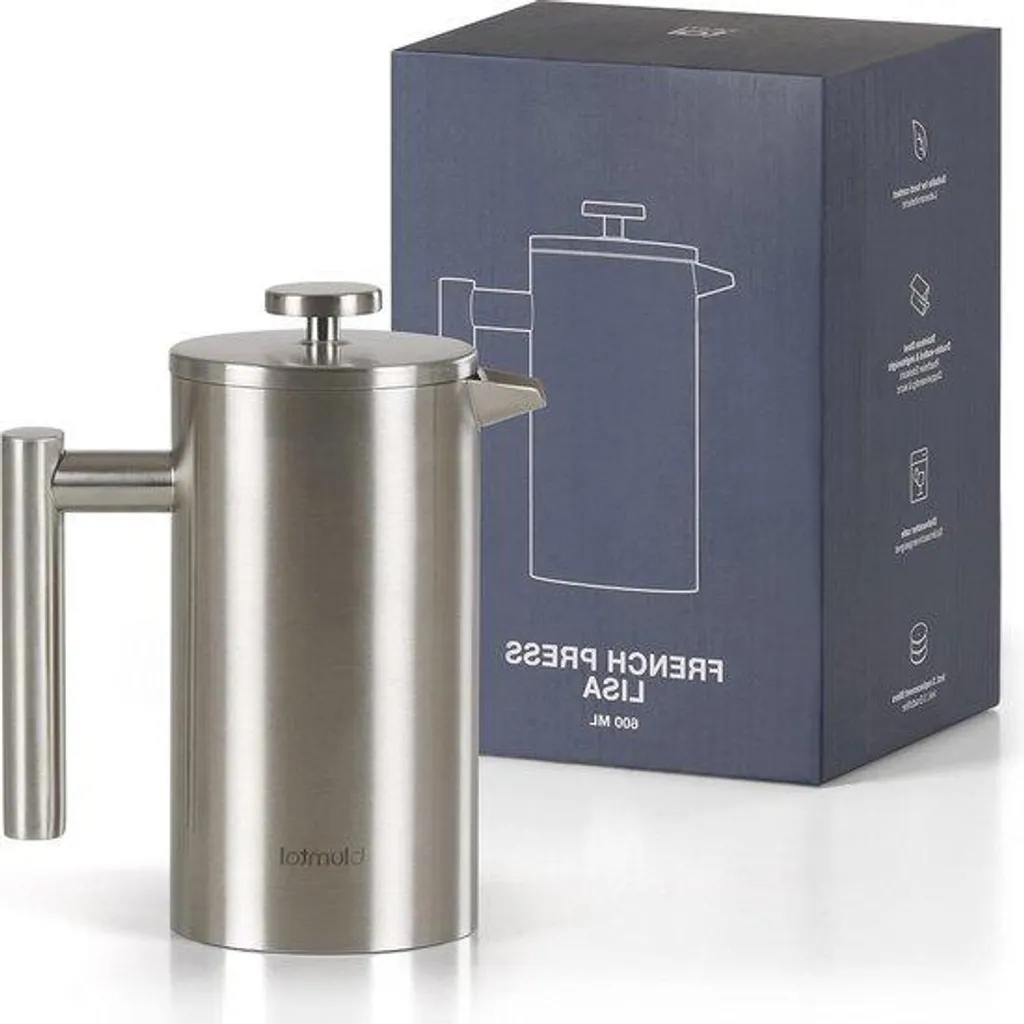 Cafetière française 600 ml avec filtre inox - Presse à café Classique