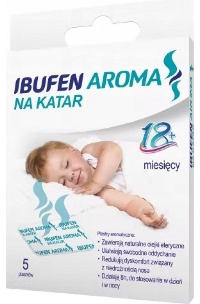 POLPHARMA IBUFEN AROMA für laufende Nase aromatische Pflaster für Kinder Polpharma 5 Pflaster