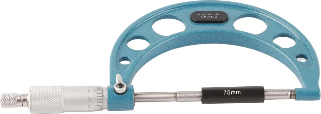 Micromètre de précision 0,01 mm en inox avec clé de réglage 75-100 mm - 9