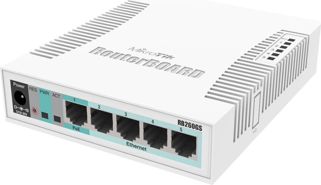 Mikrotik RB260GS Gigabit Ethernet (10/100/1000) Image du produit 