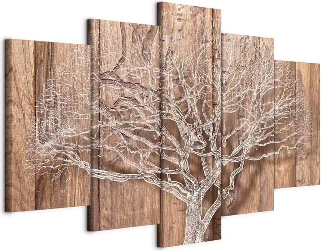 Vlies Leinwandbild - Tree Story 200x100 cm Blätter b-C-0046-b-o