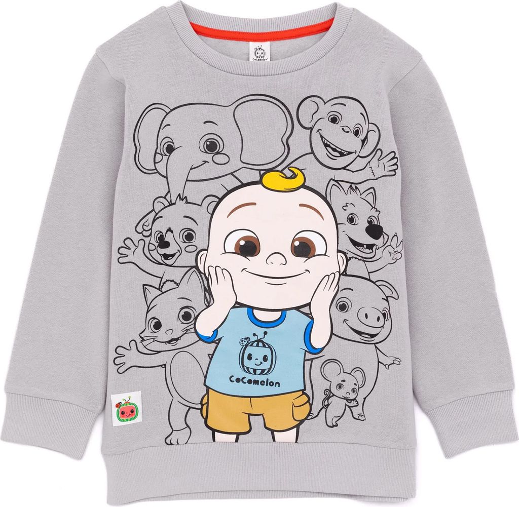 Cocomelon - Sweatshirt für Kinder NS6822 (116) (Grau)