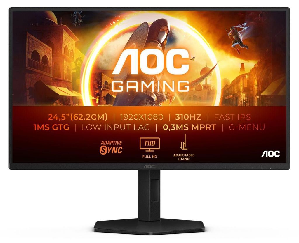 AOC G4 25G4SXU computer monitor 62.2 cm (24.5") 1920 x 1080 Image du produit 