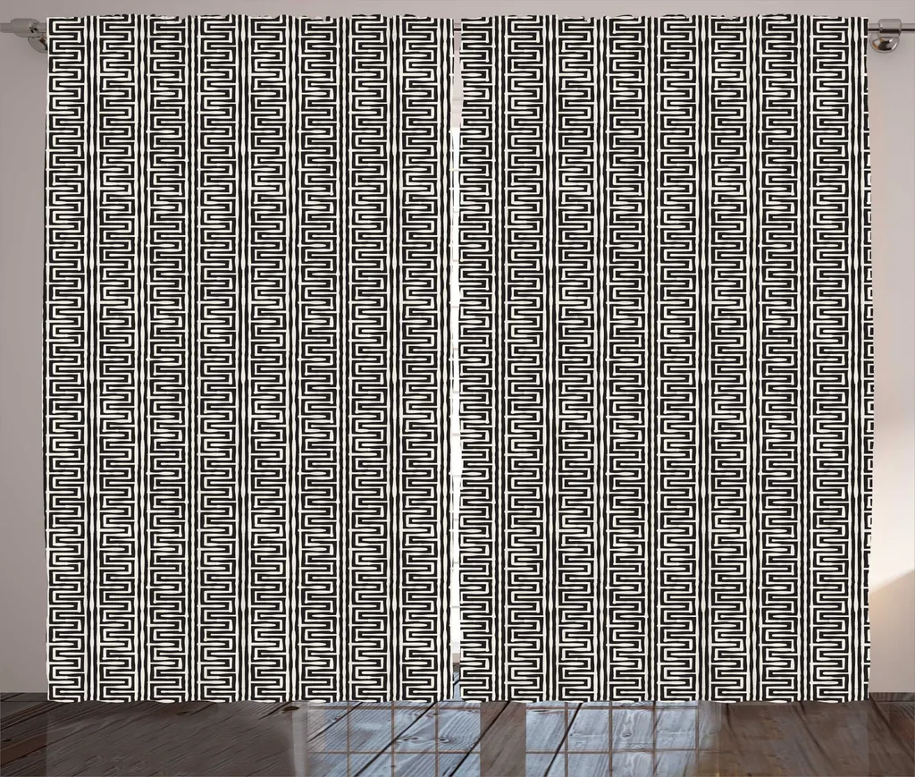 Rideau Vertical Maze Gris Foncé 280x225 cm Tissu Qualité Universelle