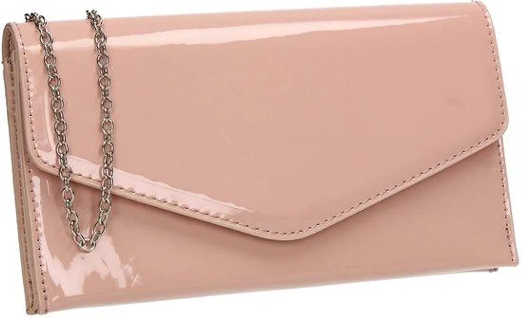 Pochette femme rose en cuir 12x24 cm, la solution chic pour vos sorties
