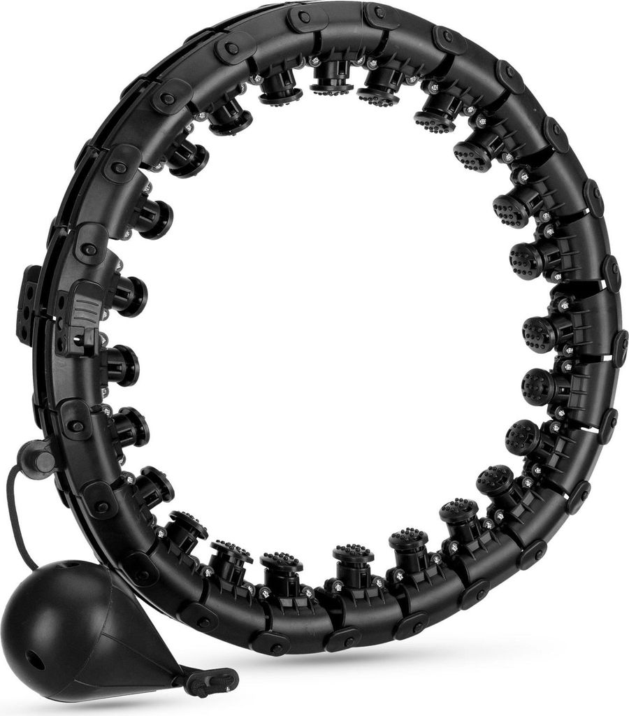 Queenfit Hula Hoop verstellbarer Reifen mit Gewicht - für Erwachsene & Kinder - zum Abnehmen & Bauchabnahme - Fitness, Pilates, Gymnastik, Home Gym