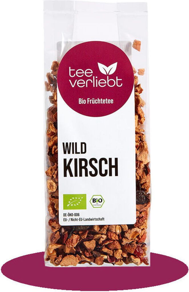 teeverliebt - Wildkirschloser Früchtetee | 100 g Produktbild 