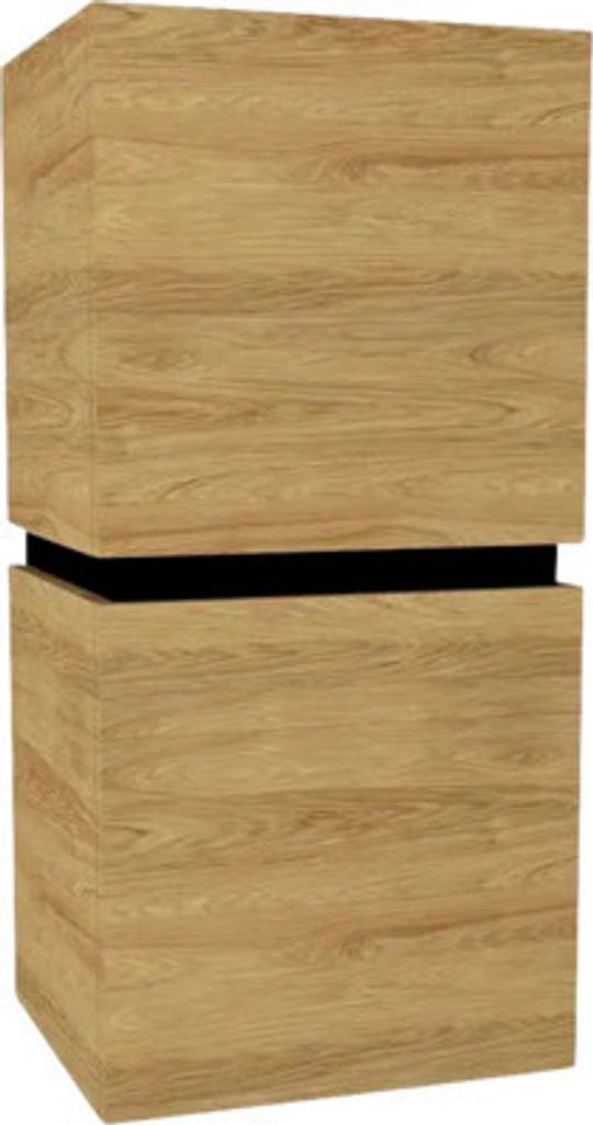 Hängeschrank mit 2 Türen und 1 Schublade Devo Viva 2.0 rechts BxHxT 40x84x35 cm natural hickory