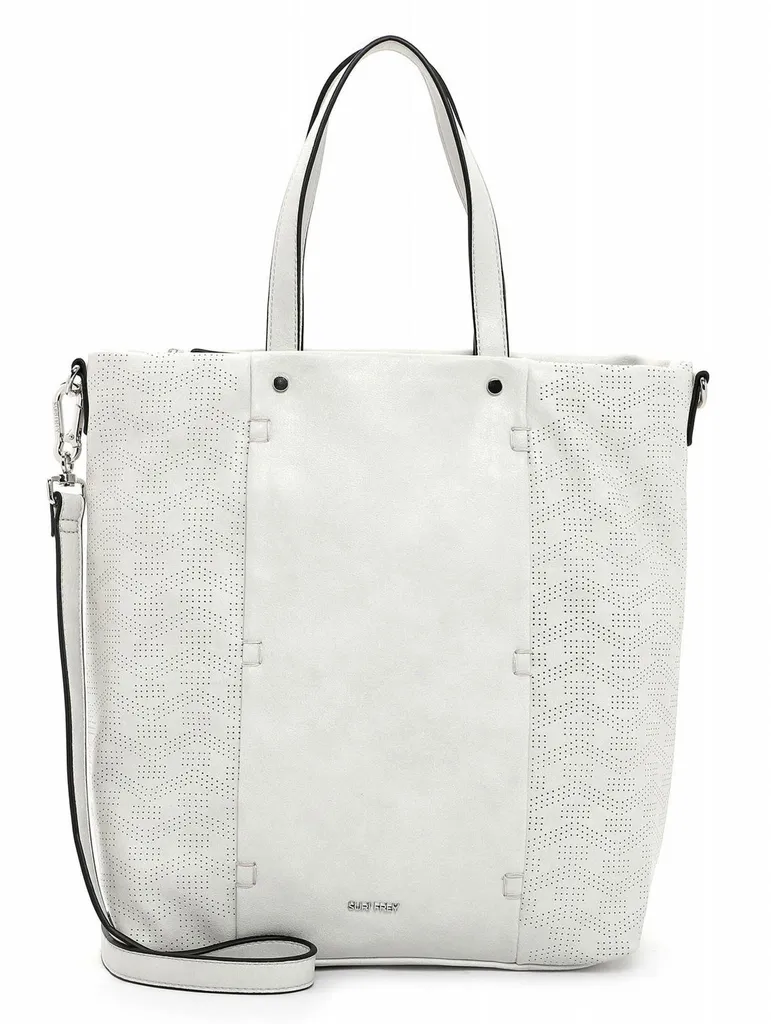 SURI FREY Sally Cityshopper Ecru: Borsa a Spalla Donna Elegante Bianca