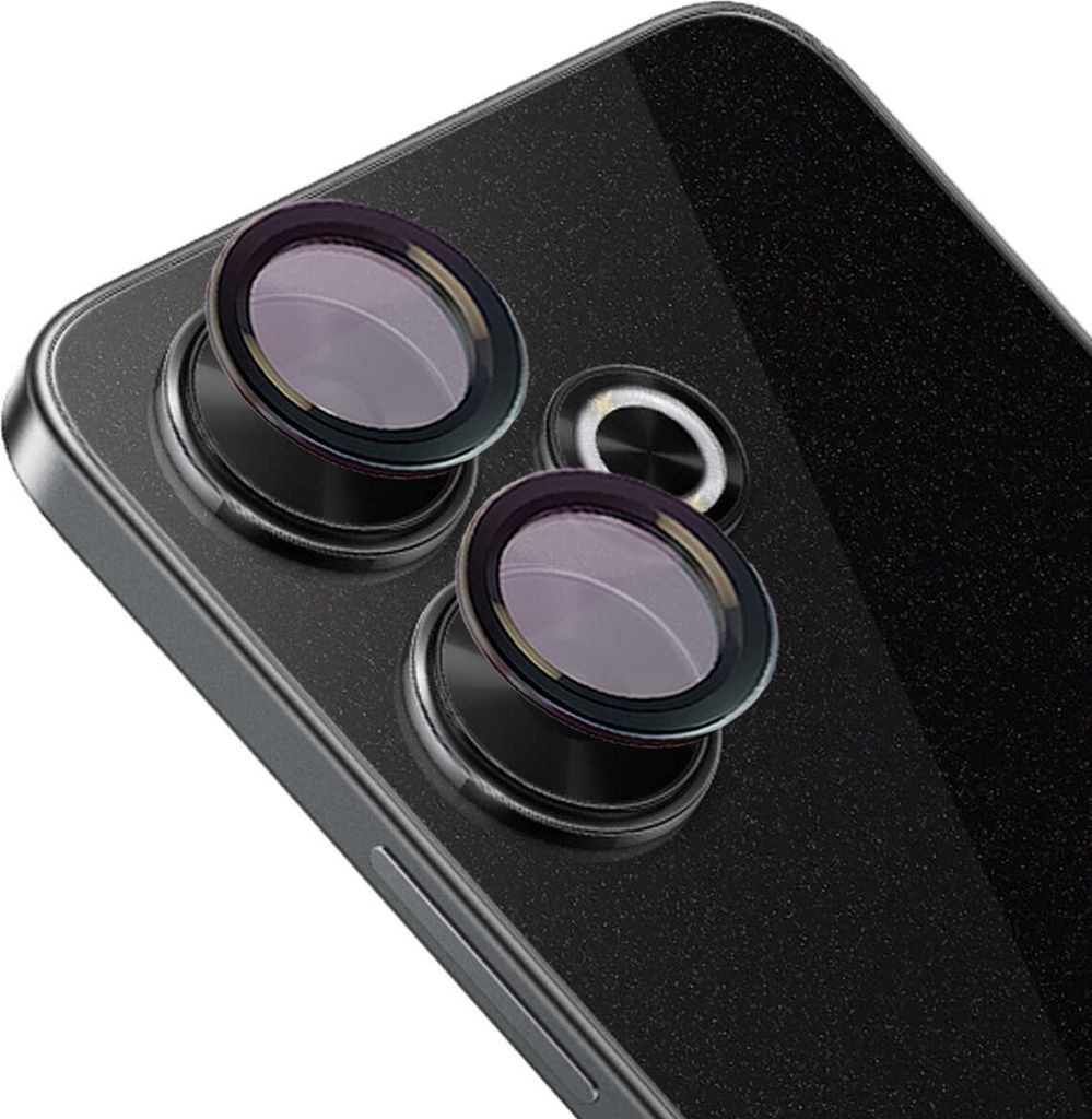 Bizon Glass Snap Lens Xiaomi Redmi 13 4G schwarzer Rahmen