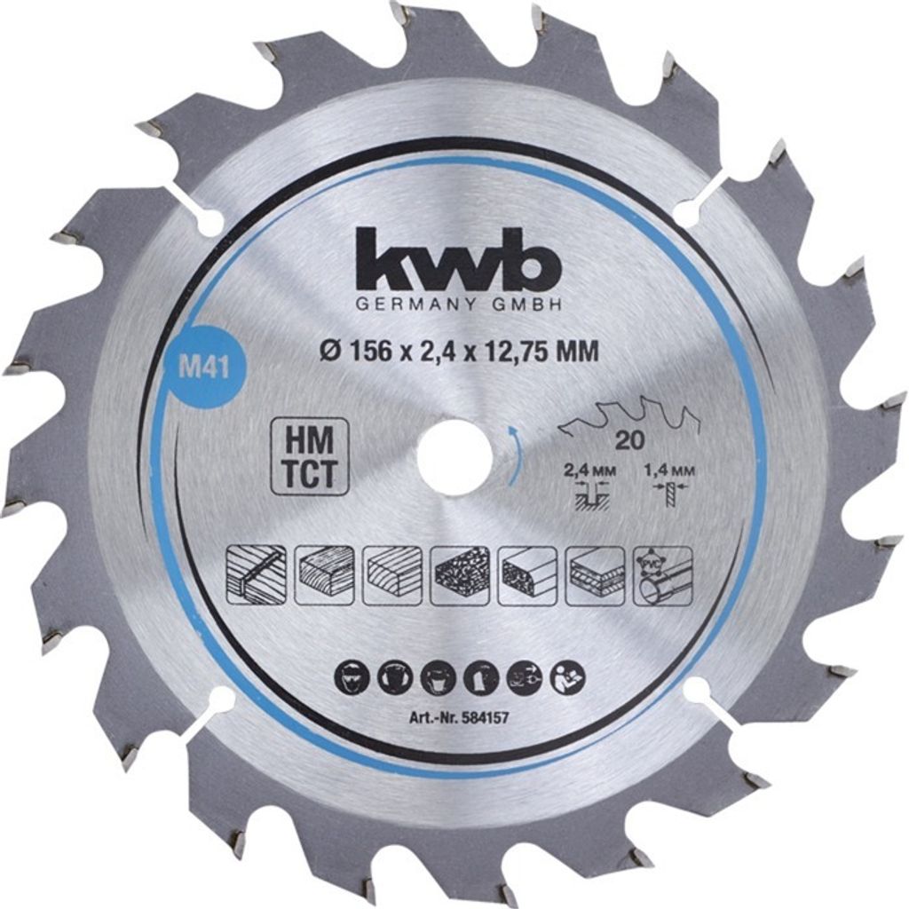 kwb 584157 Karbidový pilový kotouč 156 x 12,75 mm 1 ks Obrázek produktu 