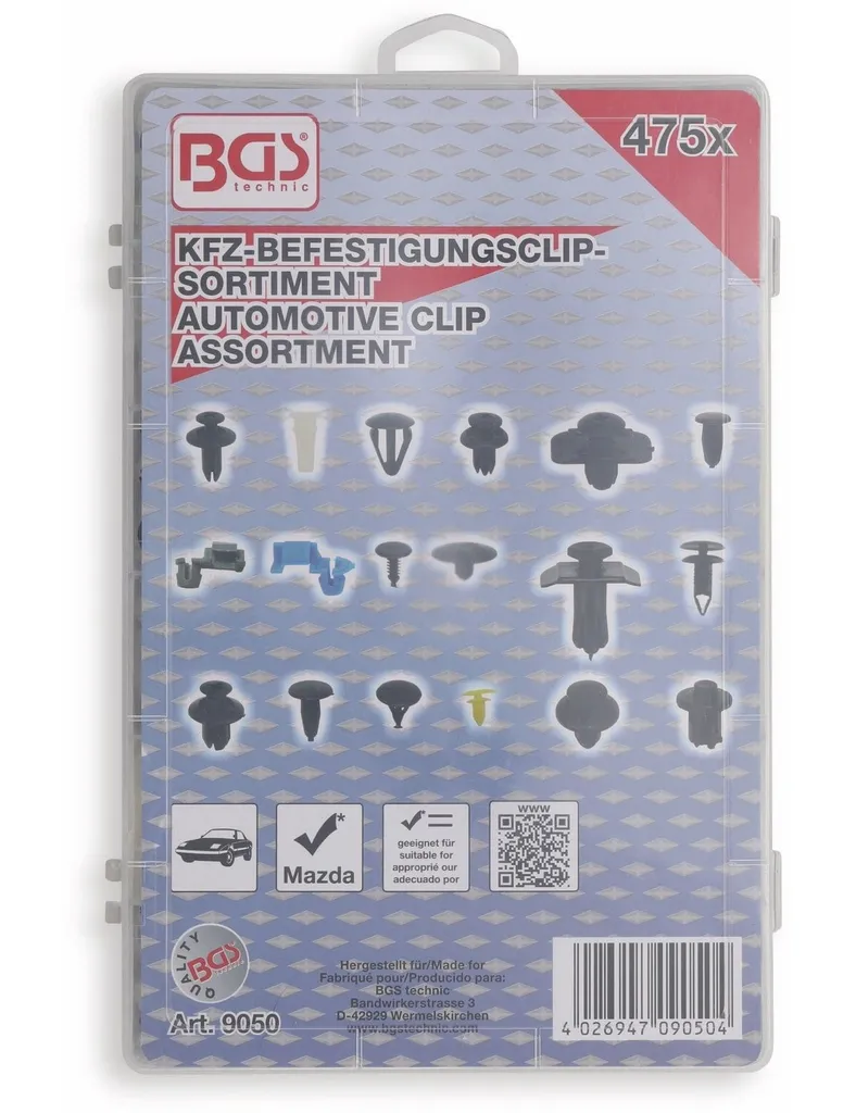 Agrafe de fixation pour panneau de porte Mazda | Set BGS 9050 complet - 2