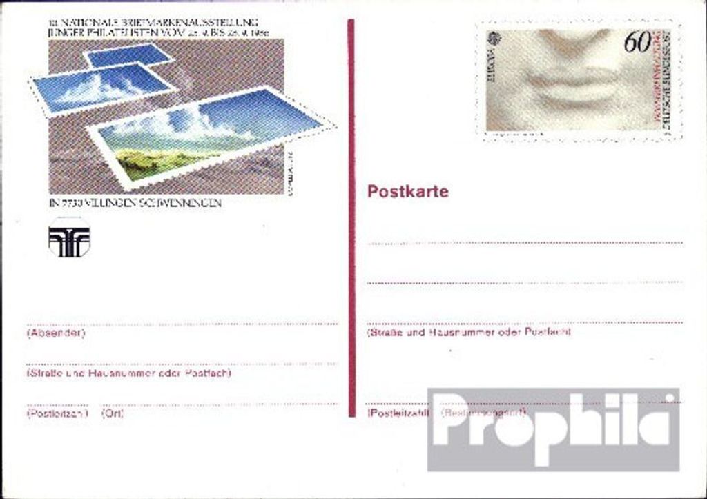 Belege Ganzsachen BRD (BR.Deutschland) 1986 PSo13 Sonderpostkarte gefälligkeitsgestempelt Mund