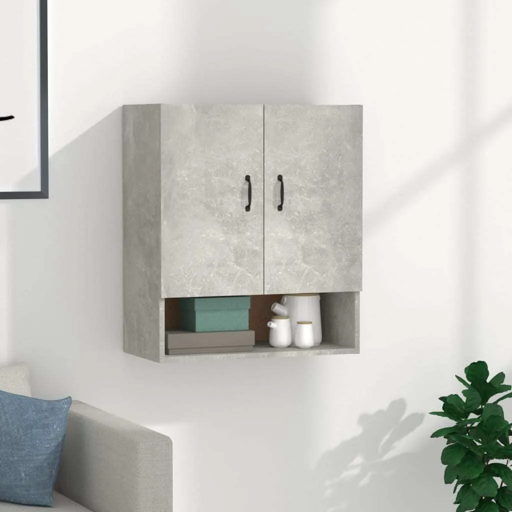 Pensile Cucina 60x31x70 cm Grigio Cemento | Armadietto Salvaspazio