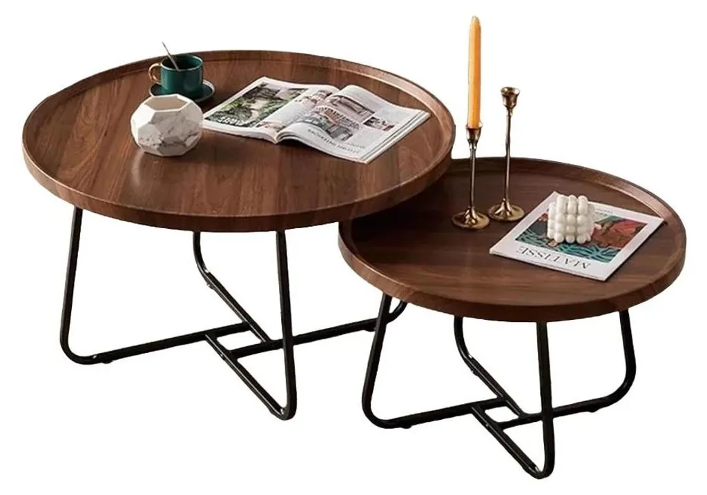 Table basse gain de place bois métal stable montage rapide salon