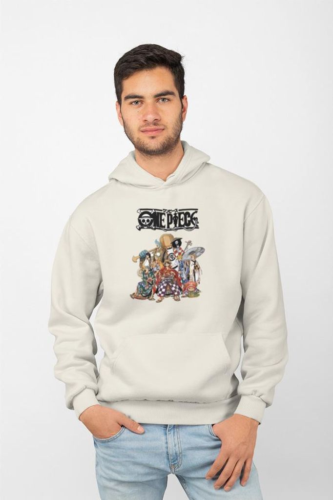 D&B Uni Hoodie MO00038 One Piece Creme-Größe S