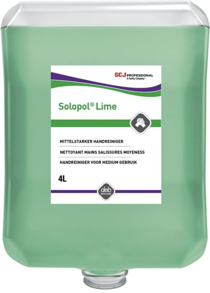 Éliminez les Graisses Tenaces avec Solopol Lime 4L - Savon Mains Atelier