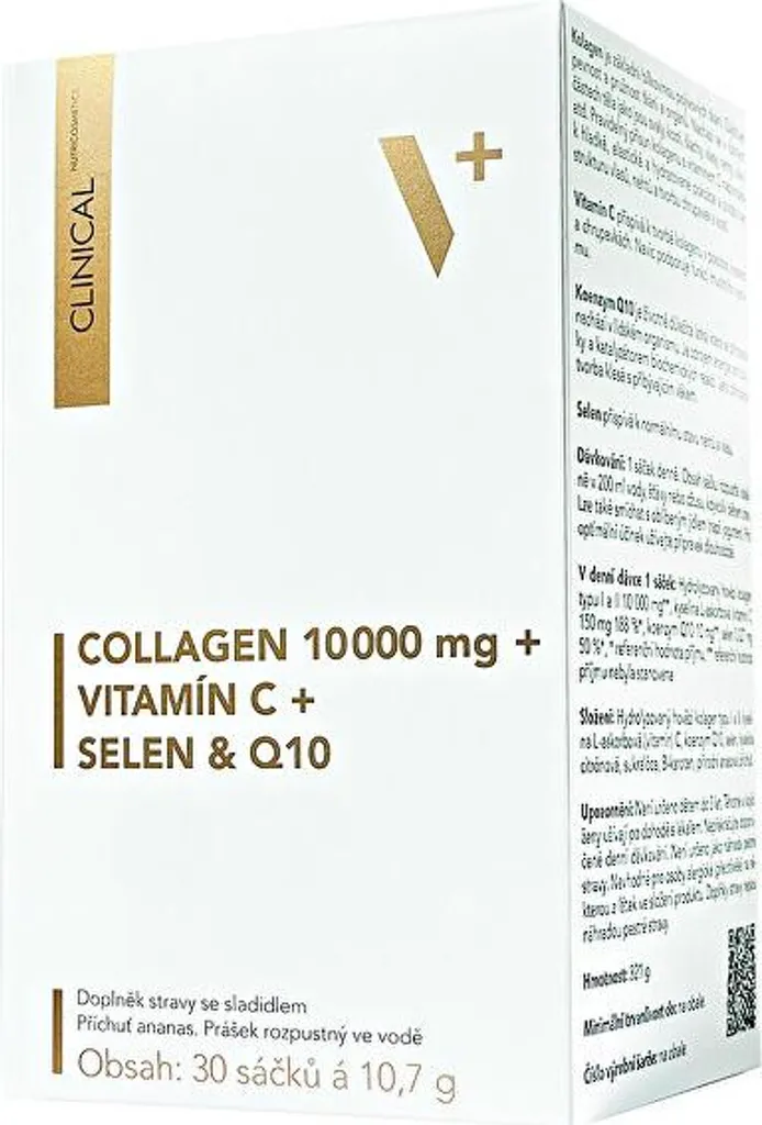 Collagène Marin 10000 mg avec Vitamine C et Coenzyme Q10 - 30 Sachets