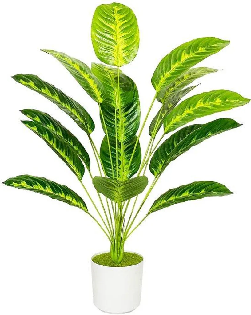 Palmier artificiel 80 cm fleurs en soie haut de gamme pour salon