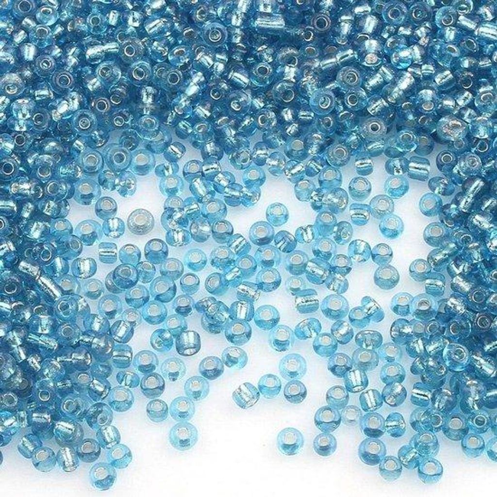 Famanu Rocaillekugeln 6500 Stück – Glas Saatkugeln 2 mm Silber beschichtet – Für Schmuckherstellung