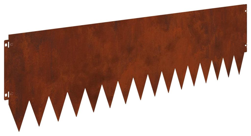 vidaXL Ohraničení trávníku, 20 ks, 103 x 30 cm, ocel, Obrázek produktu 