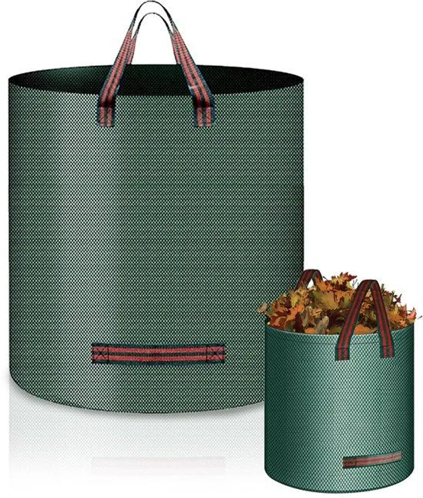 Grand sac à végétaux 272 litres en toile renforcée, résistant à l'eau