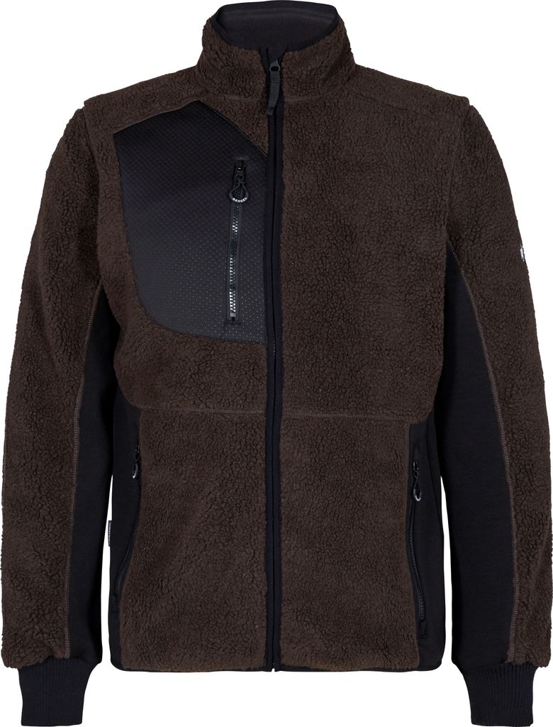 F. Engel X-treme Faserjacke, Mokkabraun/Schwarz, Gr. XL Produktbild 