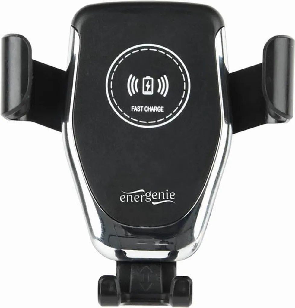 Supporto Cellulare Auto Gembird Nero con Ricarica Rapida Qi 10W