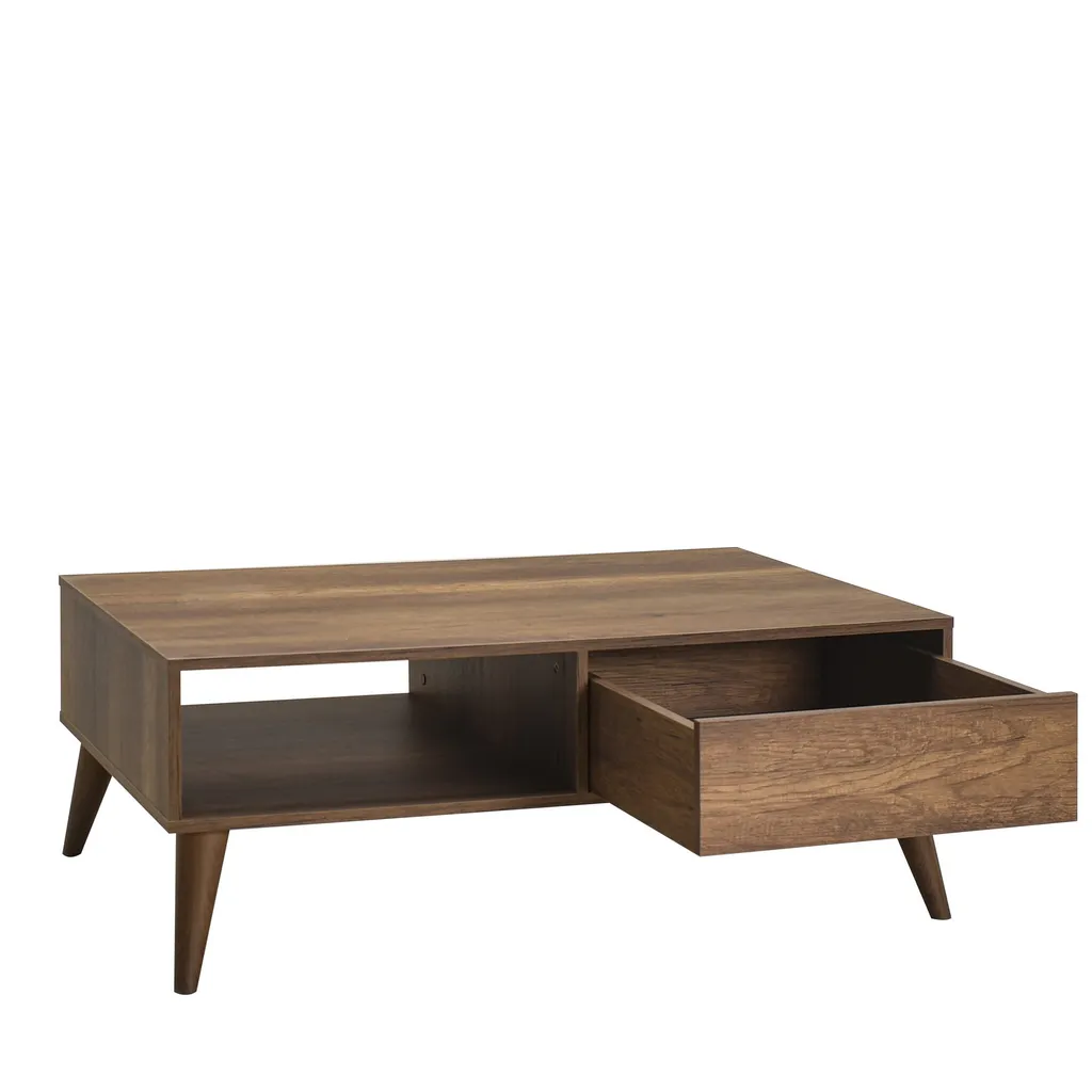 Table Basse Robuste 110x65 cm Oslo en Mélamine Durable Haute Densité - 3