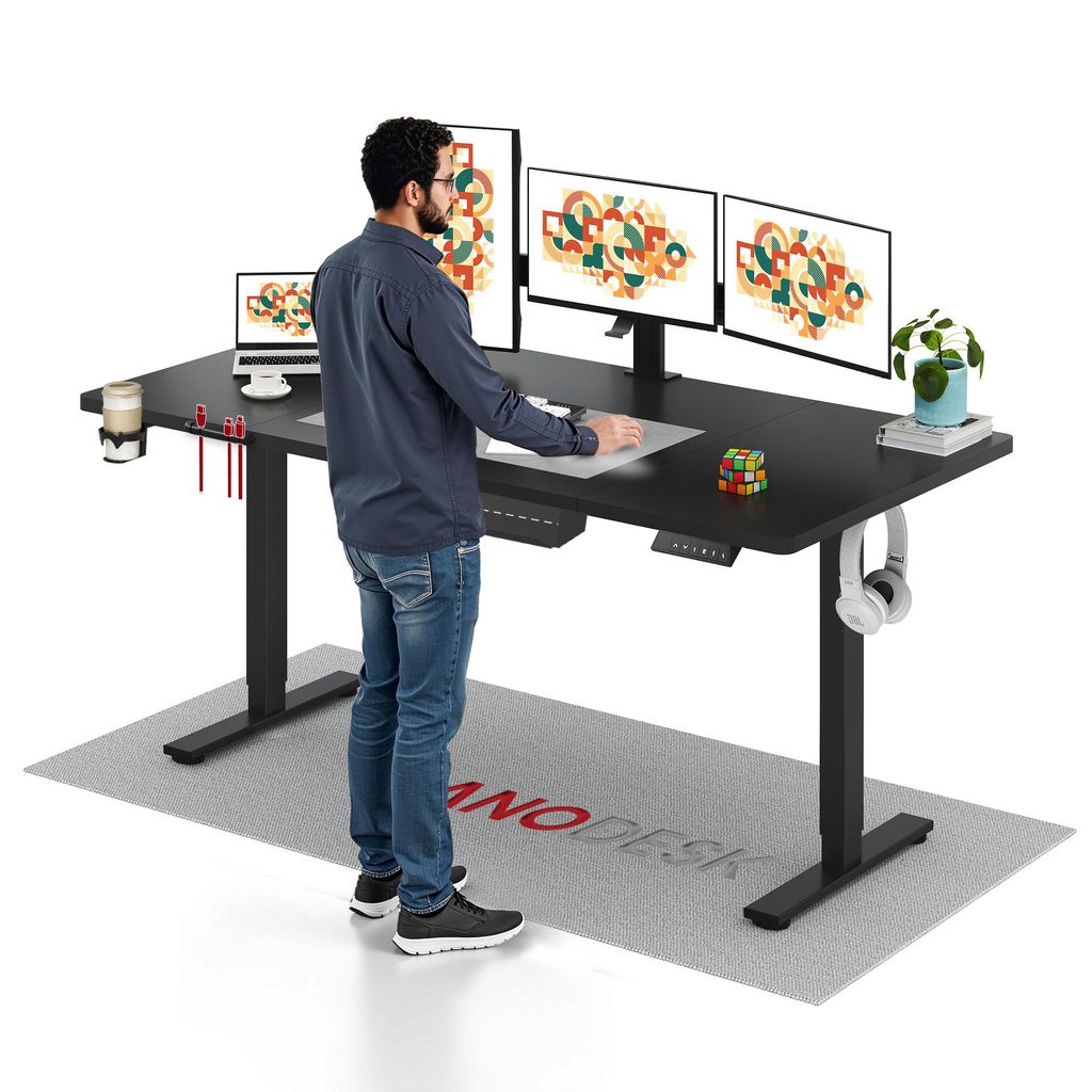 SANODESK Biurko z regulacją wysokości 180 x 80 cm, Zdjęcie produktu 