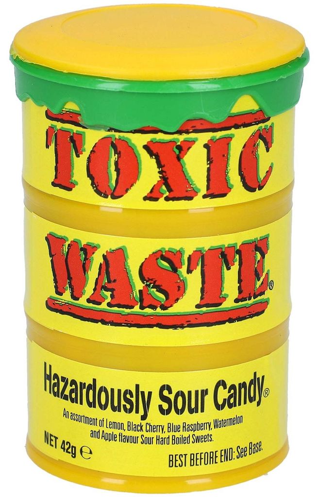 Toxic Waste Yellow Sour Candy 42g Produktbild 