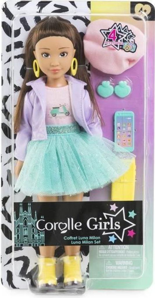Modepuppe, COROLLE Luna Fashion Week Paris, 28 cm, 4 Zubehörteile, Vanilleduft, Ab 4 Jahren