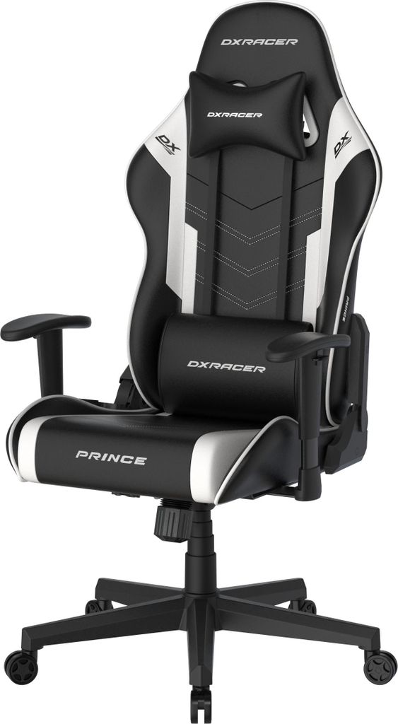 DXRACER Prince Gaming Chair Stuhl Regular L PVC schwarz-weiß