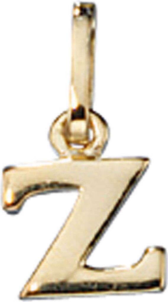 Buchstabe " Z " Ketten Anhänger Goldanhänger 333 Gold Einhänger Uni
