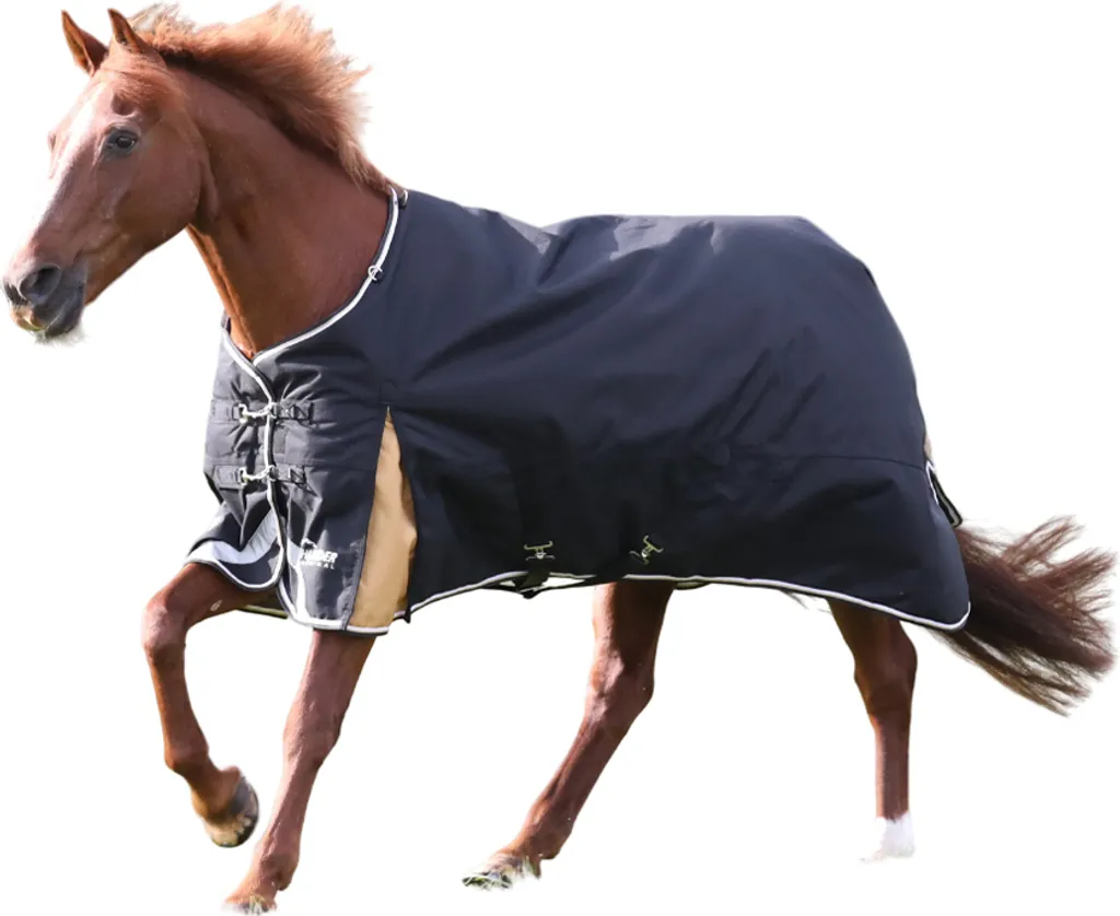 Coperta Cavalli Shires Highlander Plus ER1749 213 cm 1200D Nera