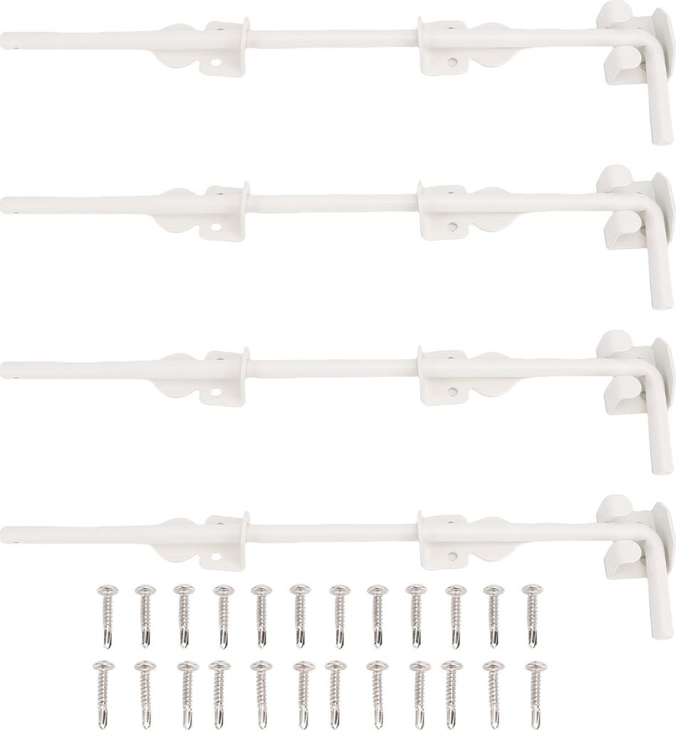 4 Sätze 18-Zoll-Rohrtor-Drop-Rod-Hochleistungs-Bodenriegel-Set für Holz-Metall-Zauntüren