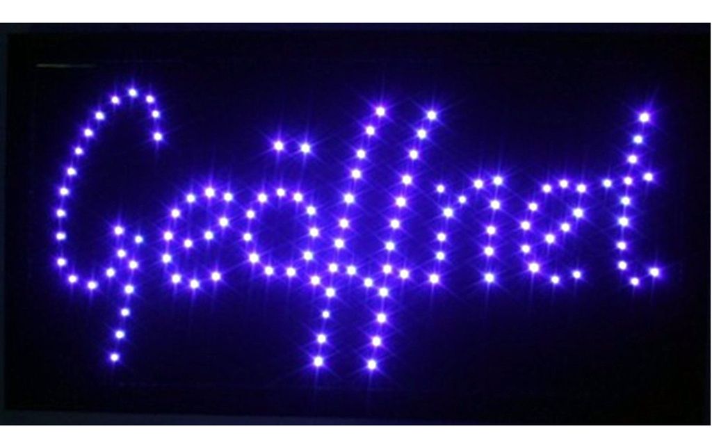 LED Schild GEÖFFNET, Blau, extrem hell & gut sichtbar bis Produktbild 