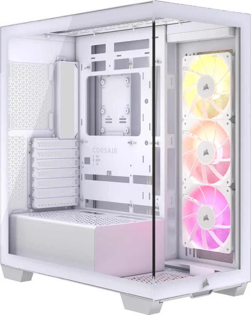 Case Gaming Corsair 3500X ARGB White - Massima Ventilazione e LED