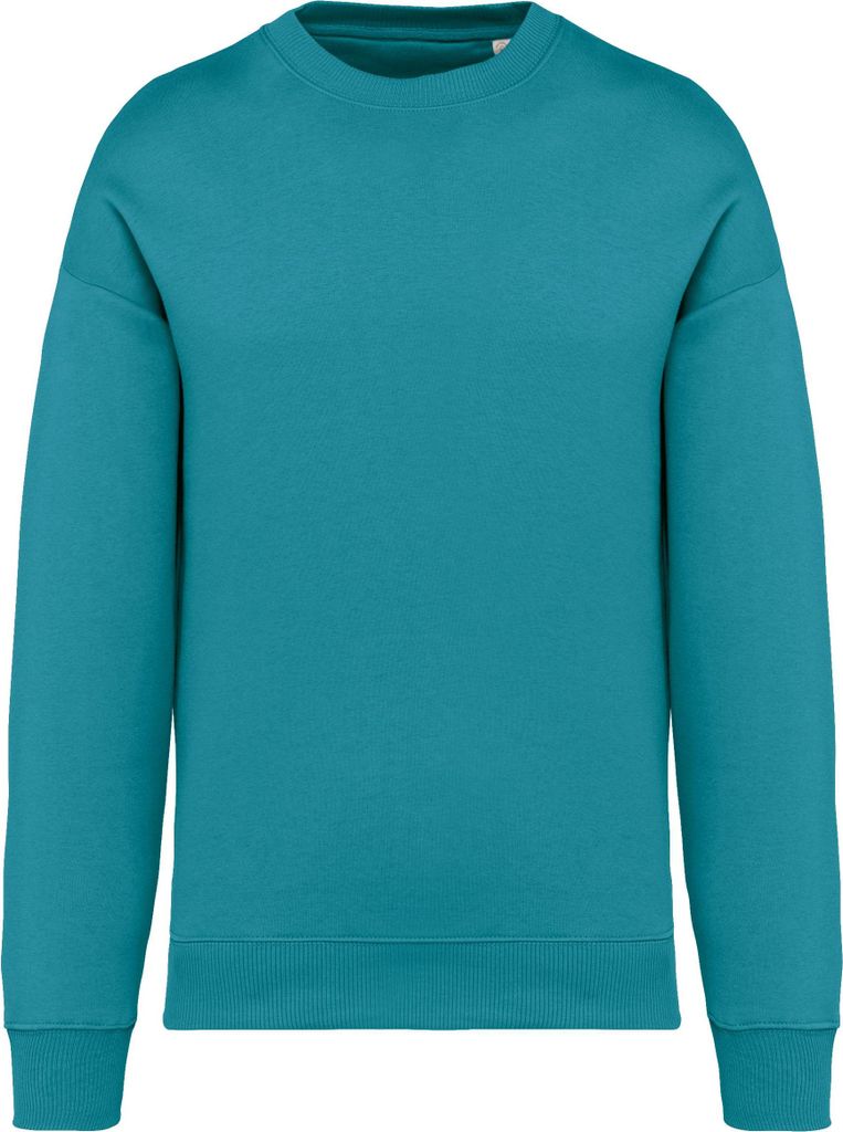 Native Spirit Umweltfreundliches Oversize Uni-Sweatshirt mit Rundhalsausschnitt