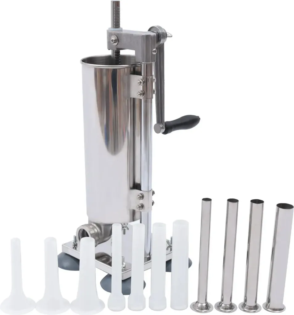 Insaccatrice Salsiccia Manuale 3L 2.7kg Inox - Qualità Italiana - 8